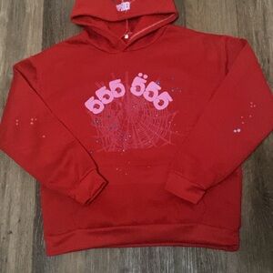 Men's Red Graphic Hoodie